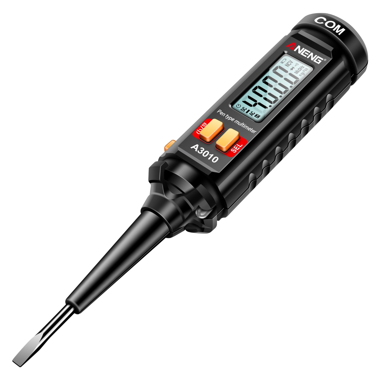 ANENG A3010 4000 Counts Pen-Type Multimeter True-RMS Backlight Multi Meter Digital Auto Range Tester LCD Electrician Tools