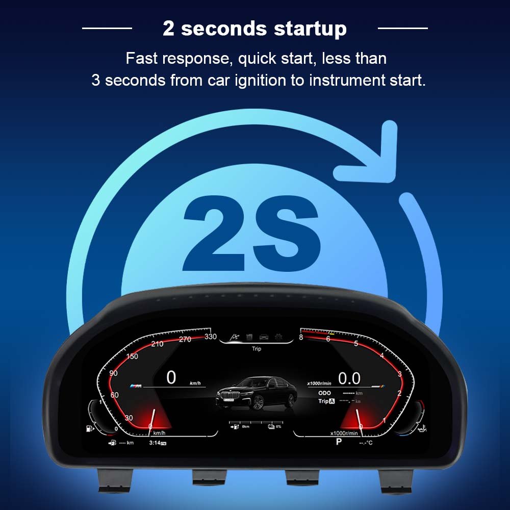11.0inch LCD Digital Dashboard Speedometer for BMW 1 Series 120i/E81/E82/E87/E88 2005-2012 Car Dashboard Auto Meter