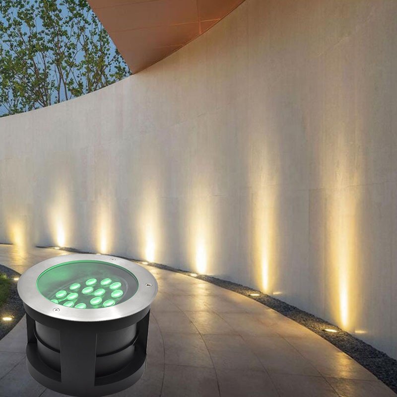 18W Adjustable Angle Led Buried Light Garden Lawn Landscape Tree Light IP67 Waterproof Underground Lamp Floor Tile Light