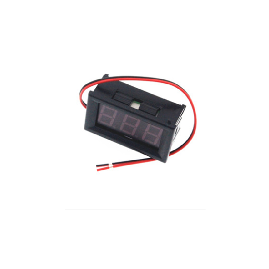 DC4.5V-30.0V 0.56 inch 0.56'' 2 Wire Red LED Digital Display Voltmeter Electric Voltage Meter for Auto Battery Car Motorcycle