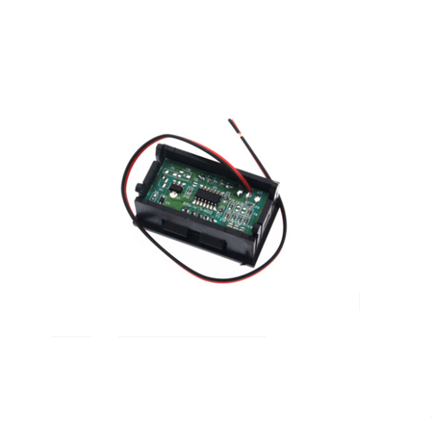 DC4.5V-30.0V 0.56 inch 0.56'' 2 Wire Red LED Digital Display Voltmeter Electric Voltage Meter for Auto Battery Car Motorcycle