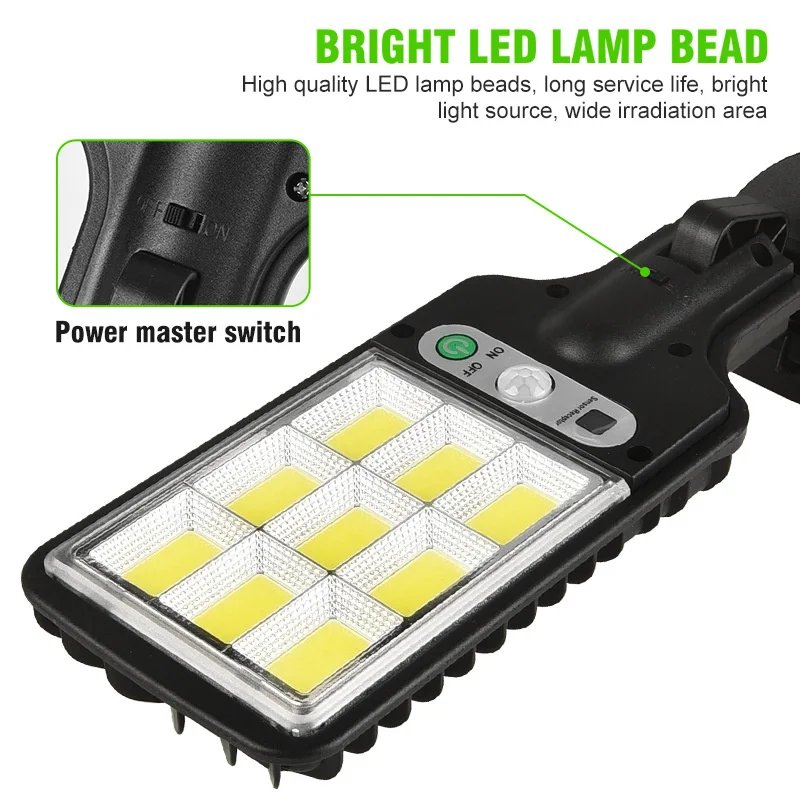 Outdoor Solar Street Lights Wireless Solar Security Wall Light Induction Garden Terrace Garage Front Door Street Solar Lamp