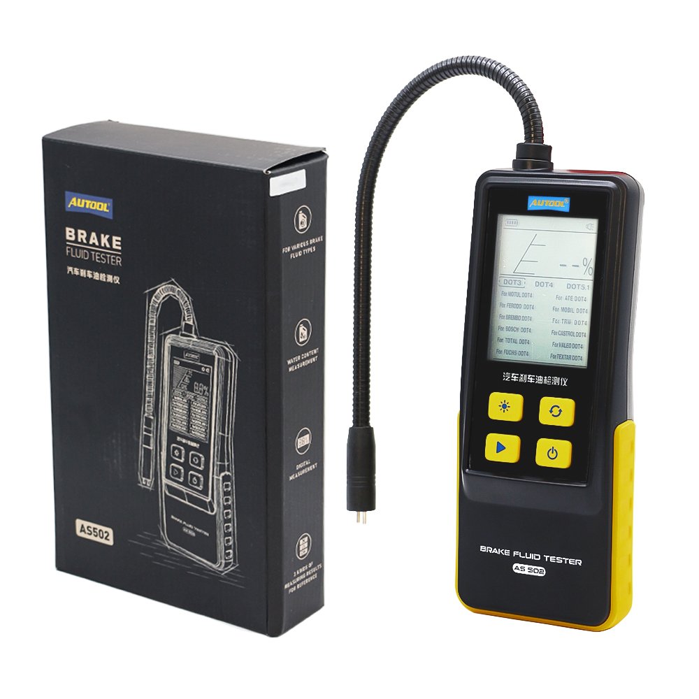 Professional Digital Auto Brake Fluid Tester Water Content Detector and Oil Analyzer with 12 Month Warranty