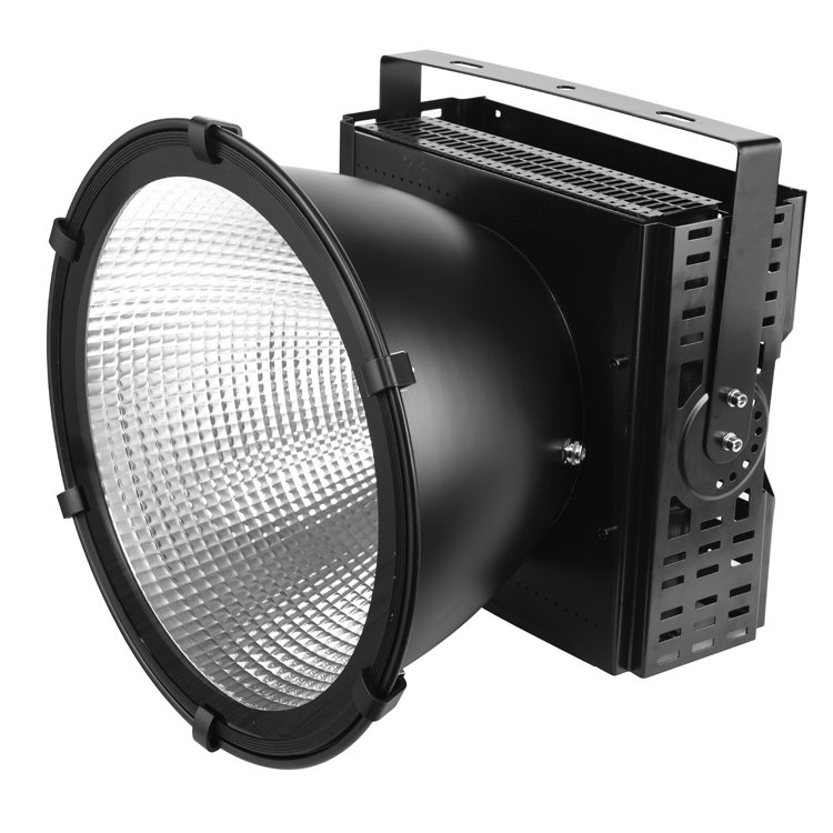 Powerful Flood Light Ip66 Cob 400W 1200W 2000W 4000K Motion Sensor Security Outdoor Adjustable Round Led Reflector for Stadium