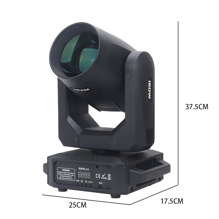 150W LED Gobo Beam Moving Head Light for KTV & Theme Park Disco Stage RGBW & White Emitting Color DMX512 Control Mode