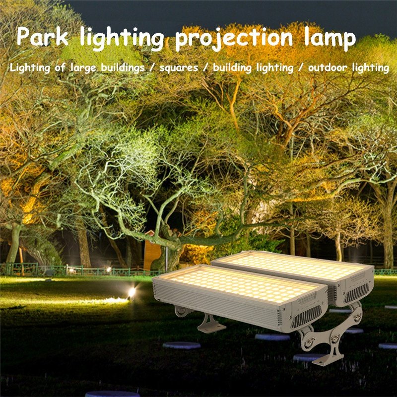 RGB Colorful Floodlight Hotel Architectural Lighting DMX 96W Led Wall Washer Spotlight Outdoor Landscape a Beam of Project Light