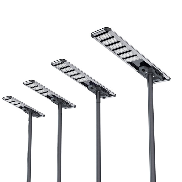 10000 Lumen 100W 200W Ip66 Outdoor Waterproof Radar Induction Monocrystalline All in One Solar Street Light With Remote