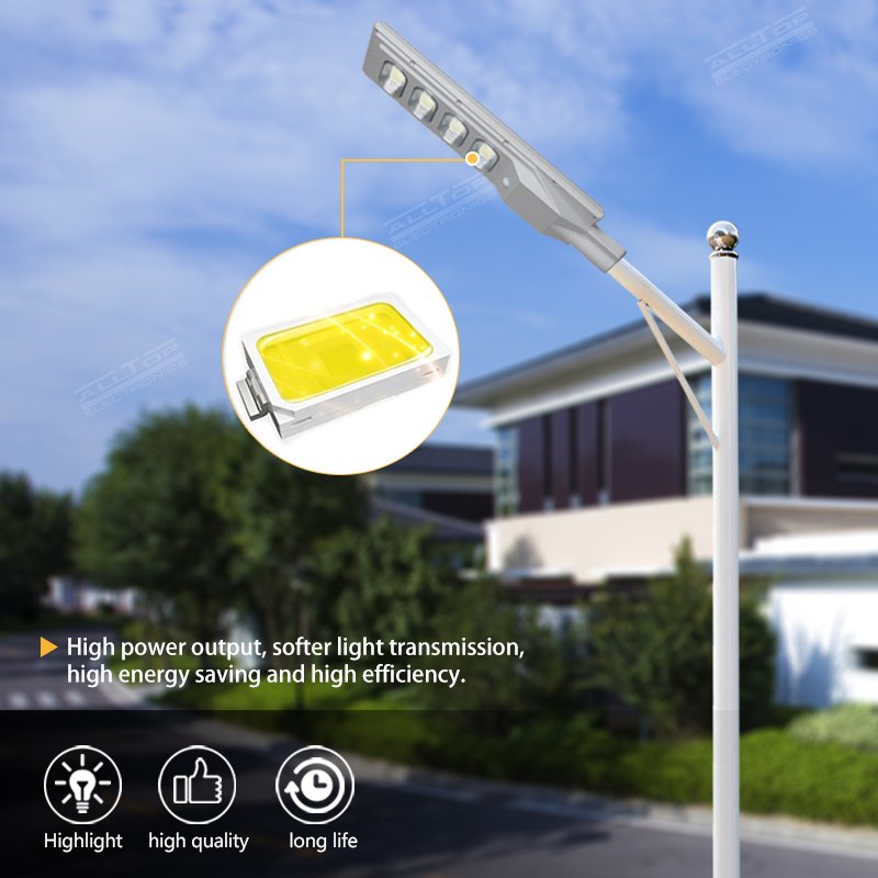 ALLTOP High Quality Best Seller Ip65 All in One Waterproof 5730 Led 3000 6000K 30W 60W 90W 120W 150W Solar Street Light