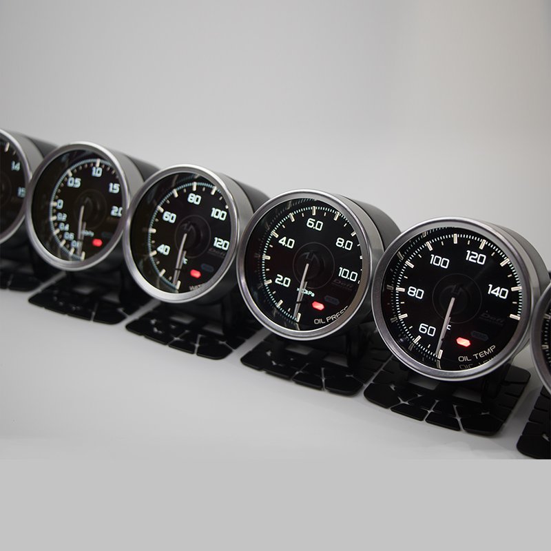 Car A1 Gauge Digital Fuel Gauges Auto Meter Water Temperature Pressure Voltage Kit Clock Lcd Custom Classic Lamp
