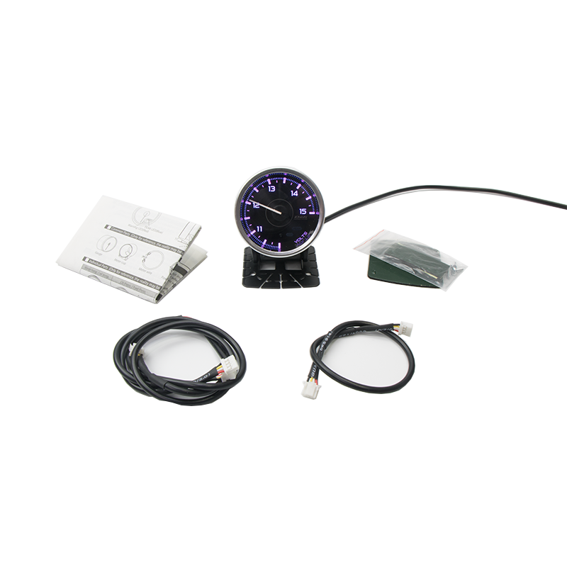 Car A1 Gauge Digital Fuel Gauges Auto Meter Water Temperature Pressure Voltage Kit Clock Lcd Custom Classic Lamp