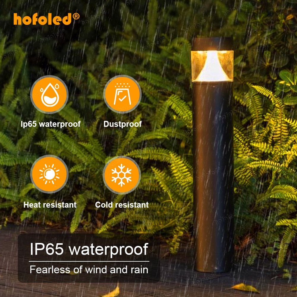 Outdoor Waterproof IP65 LED Garden Bollard Light for Landscape Yard Pathway Garden Lawn Lights
