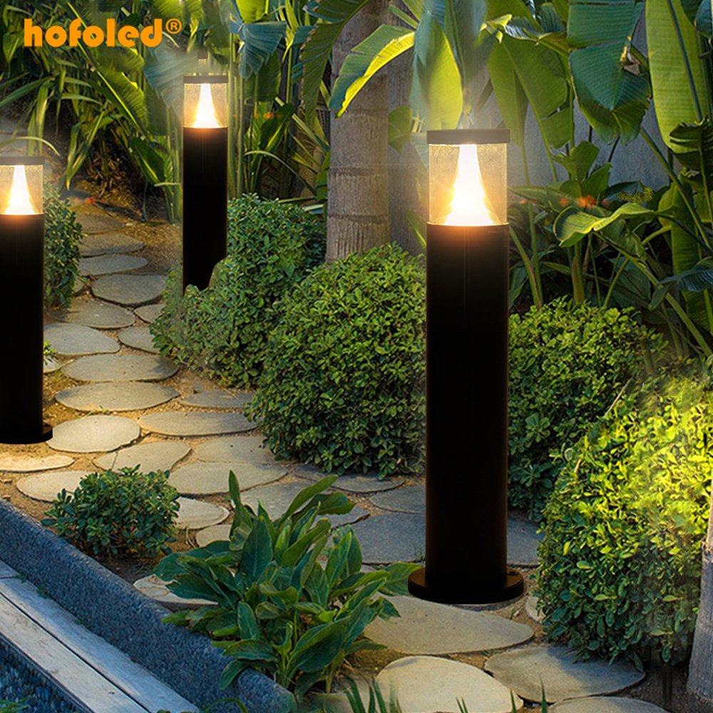 Outdoor Waterproof IP65 LED Garden Bollard Light for Landscape Yard Pathway Garden Lawn Lights