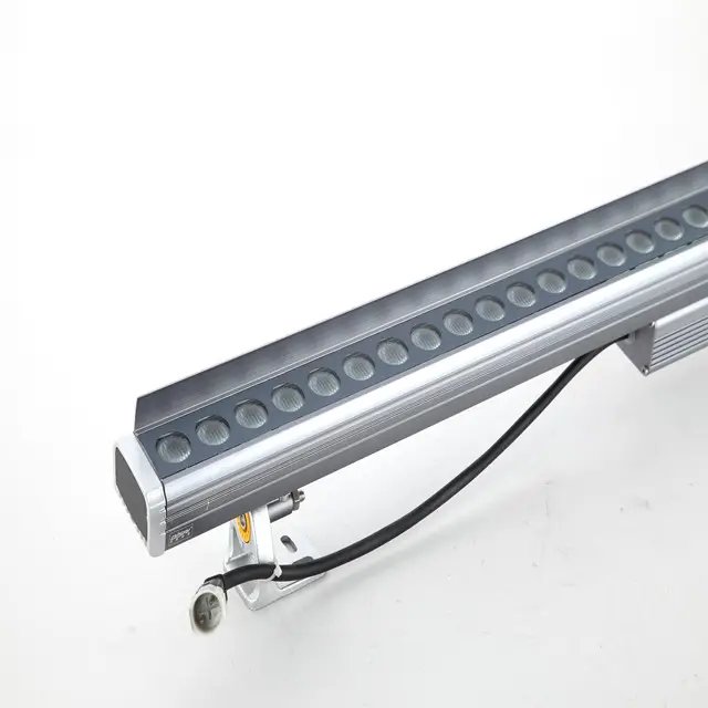 Commercial Anti-Glare RGBW 24V 36W LED Wall Washer Lights DMX512 Bridge Bar Line Exterior Building Outdoor Hotel Use IP65 Glass