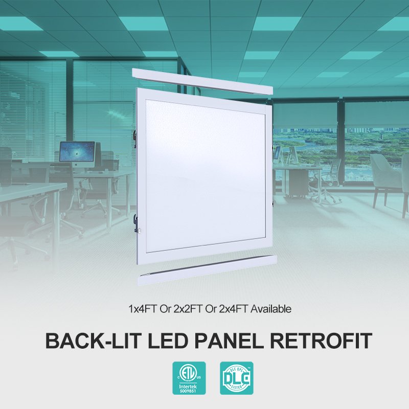 Zhongshan Factory 10v Dimmable Silvair Sensor Dimmable Flat Back-Lit Led Panel Light Fixture