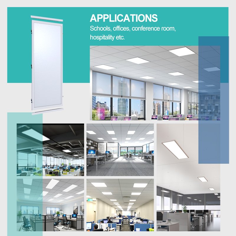 Zhongshan Factory 10v Dimmable Silvair Sensor Dimmable Flat Back-Lit Led Panel Light Fixture