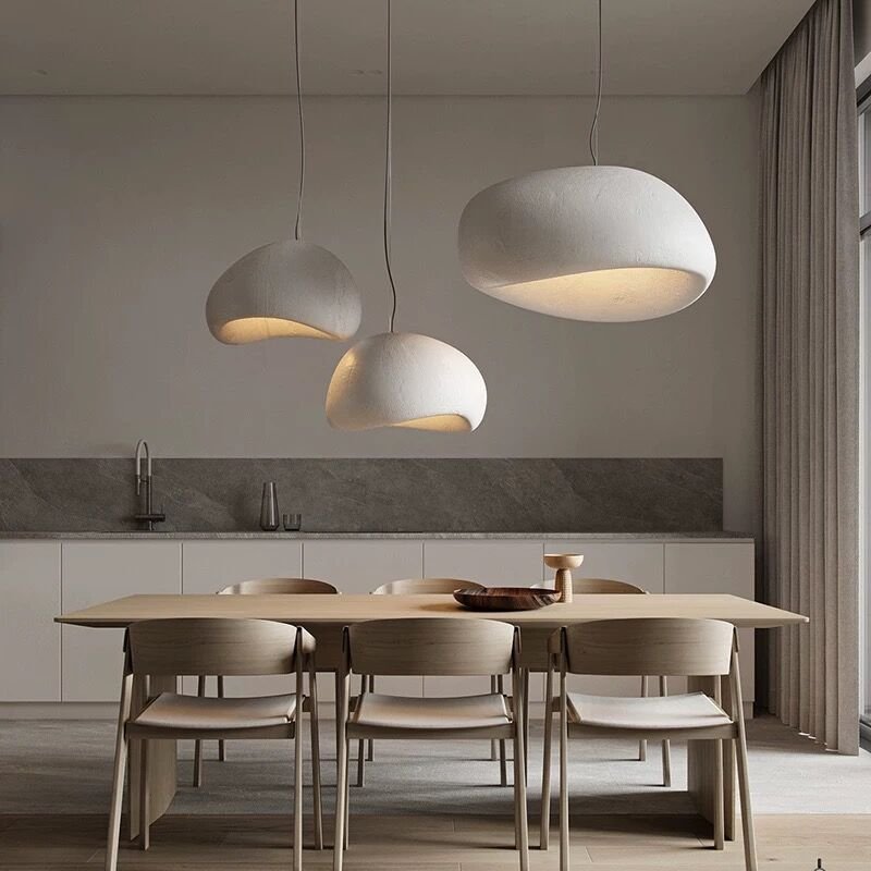 Nordic Modern Wabi Sabi Pendant Light Lamp Chandelier Cloud Minimalist LED Pendant Light Industrial Chandelier Pendant Lamp