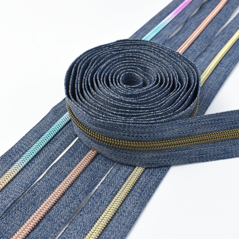 Meetee ZA481 5# Sewing Accessories Sewing Zipper Tape Bag Garment Nylon Zippers by the Meter Purse Coil Plastic Zips Repair Kit