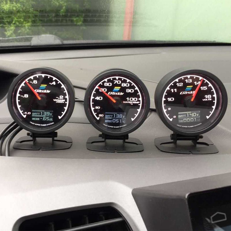 62mm Auto Meter 7 Colour LED Digital Meter Boost Volt Display Water Oil Temp Fuel Oil Pressure RPM Vacuum AFR Gauge