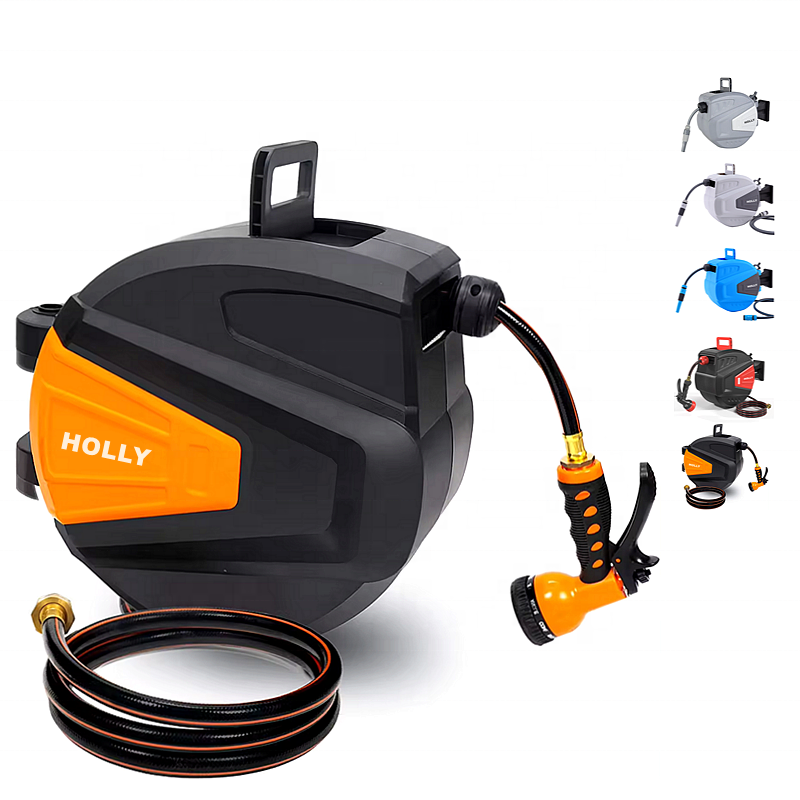 Garden Watering Sets Hoses & Reels Portal Automatic Hose Reel Retractable for Wash Irrigation System Wall Mount Rewind Hose Reel