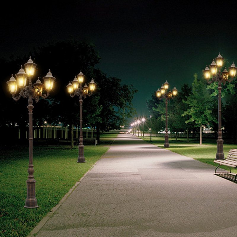 New Design Aluminium High Lumen and Good Quality 12W 18W 24W All in One Solar Garden Light Solar Yard Garden Light
