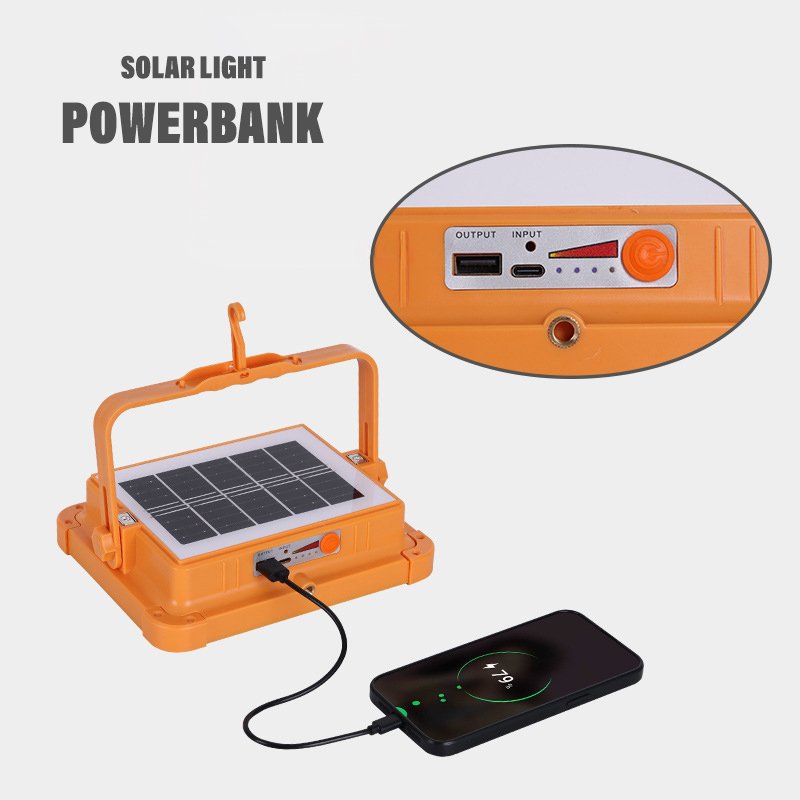 Multi-Functional Outdoor Emergencysolar Light Waterproof Solar Flood Light Outdoor Solar Flood Lights Usb Portable Power Bank