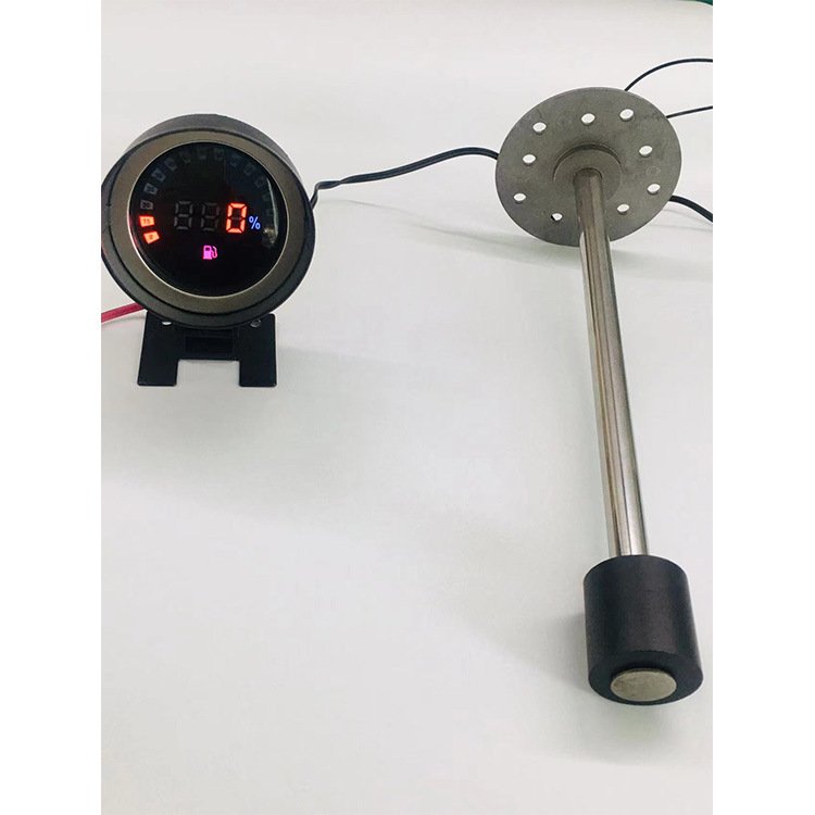 12V 24V Fuel Level Gauge Universal LCD Digital Car Gauge Meter Car Oil Tank 12V 24V Fuel Meters Indicator Car Truck Motorcycle