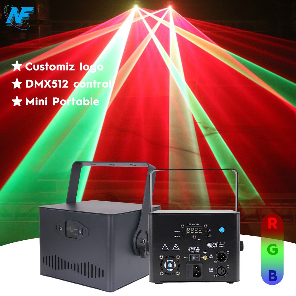 Dj Lights Mini 1W 3W 5W RGB Laser Light for Club Party Wedding Stage Laser Projector