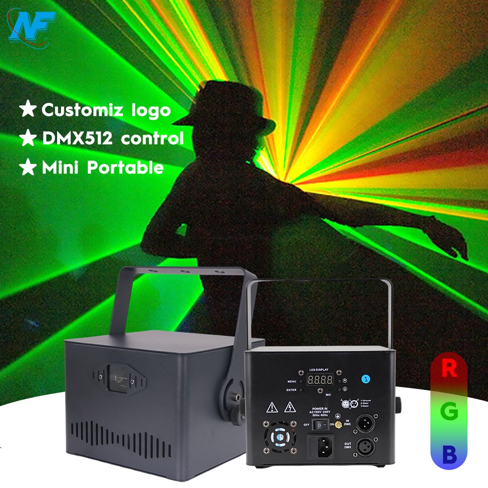 Dj Lights Mini 1W 3W 5W RGB Laser Light for Club Party Wedding Stage Laser Projector