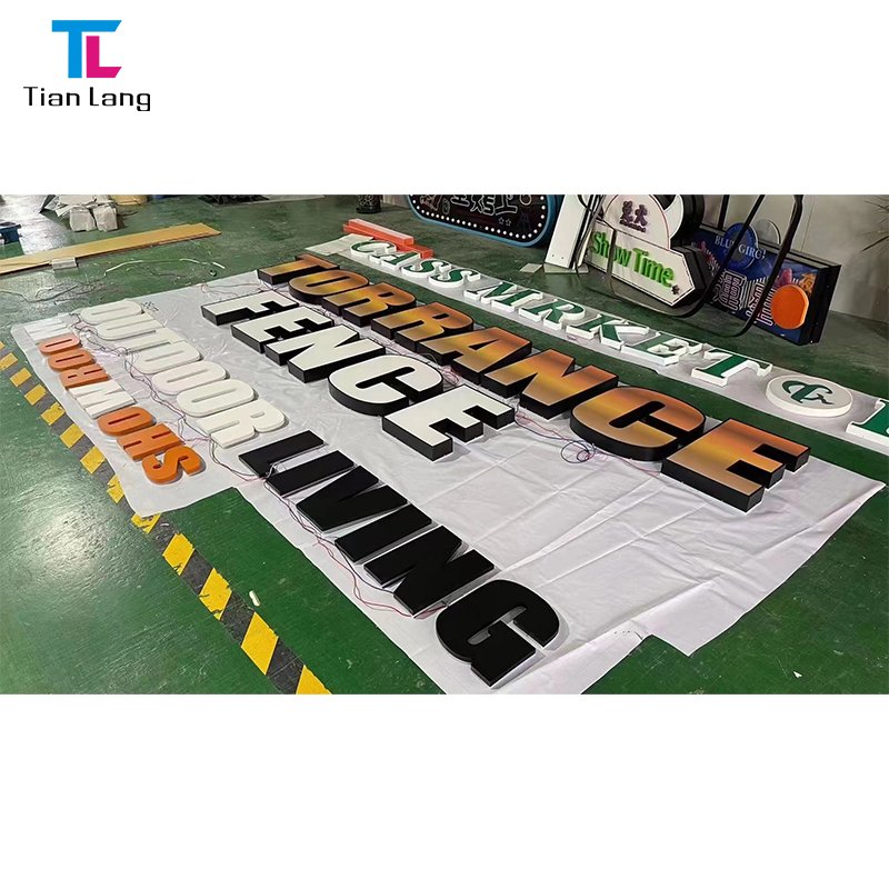 Custom Logo Outdoor Waterproof LED Lighting Letters ACryl and Glass Marquee Letter Sign for Wedding Decoration and Office Use