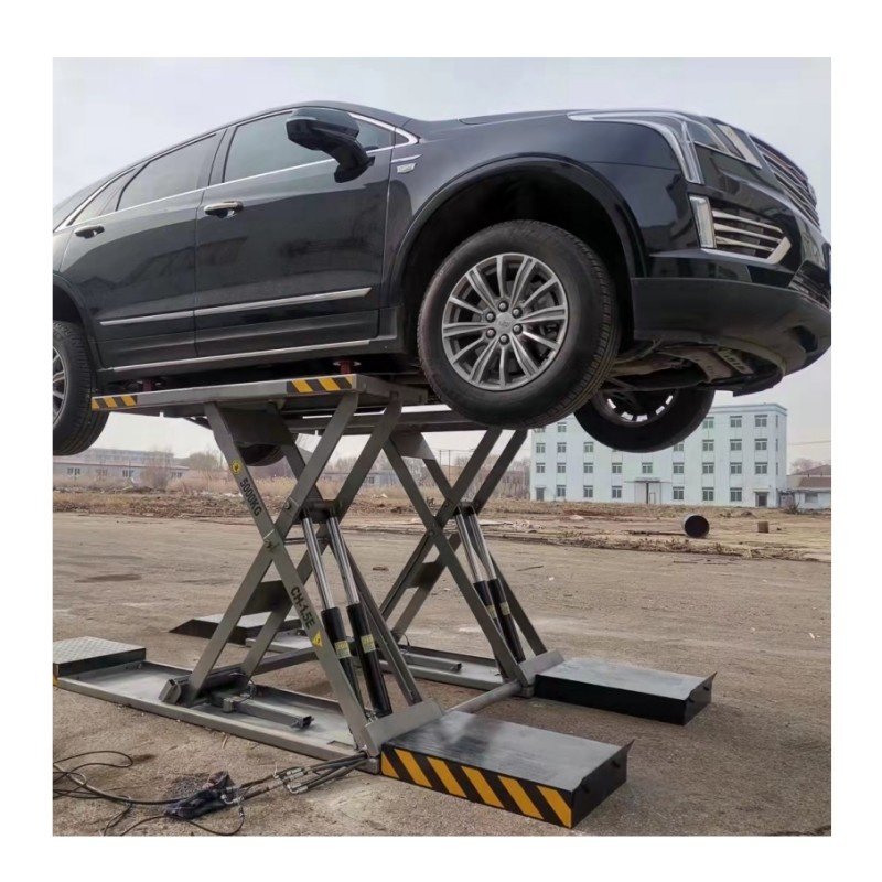 1.2m Portable Mid-rise Scissor Car Lift for Home Middle Car Lifts Equipment