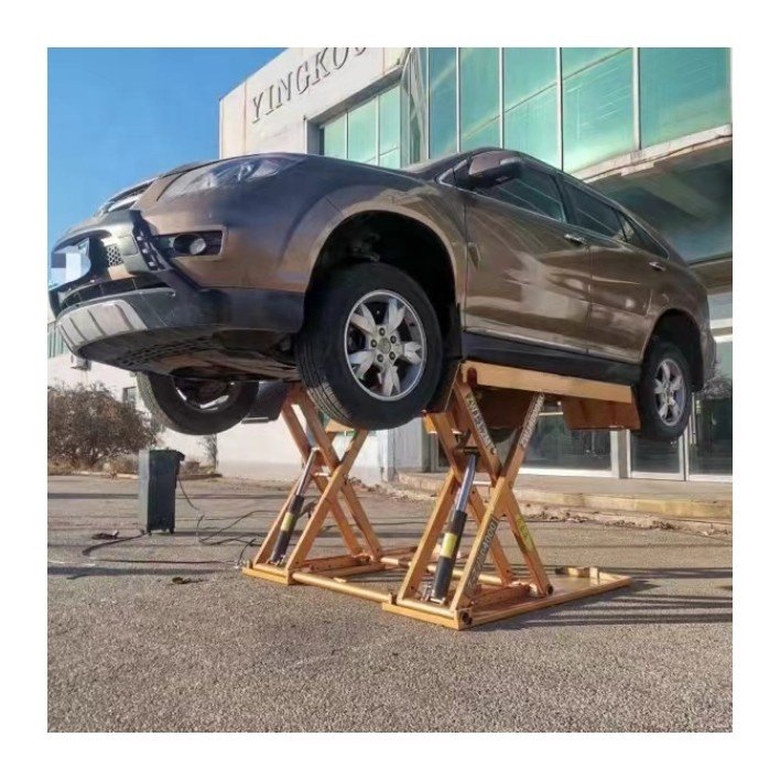 1.2m Portable Mid-rise Scissor Car Lift for Home Middle Car Lifts Equipment