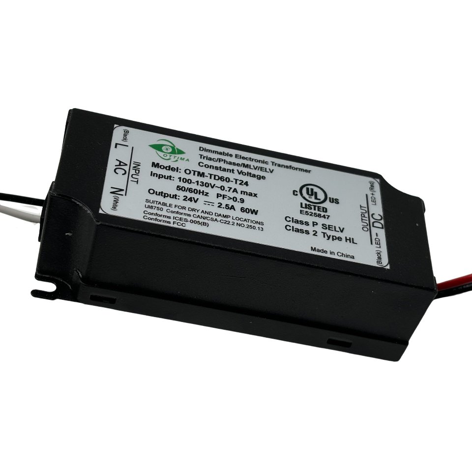 OTM-TD60-T12 UL ETL LED Switching Power Supply DC12/24V Mini 60W Led Transformers