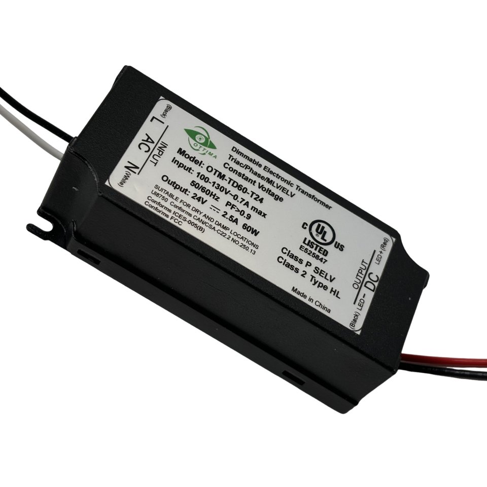 OTM-TD60-T12 UL ETL LED Switching Power Supply DC12/24V Mini 60W Led Transformers