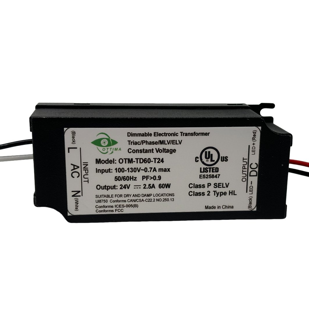OTM-TD60-T12 UL ETL LED Switching Power Supply DC12/24V Mini 60W Led Transformers