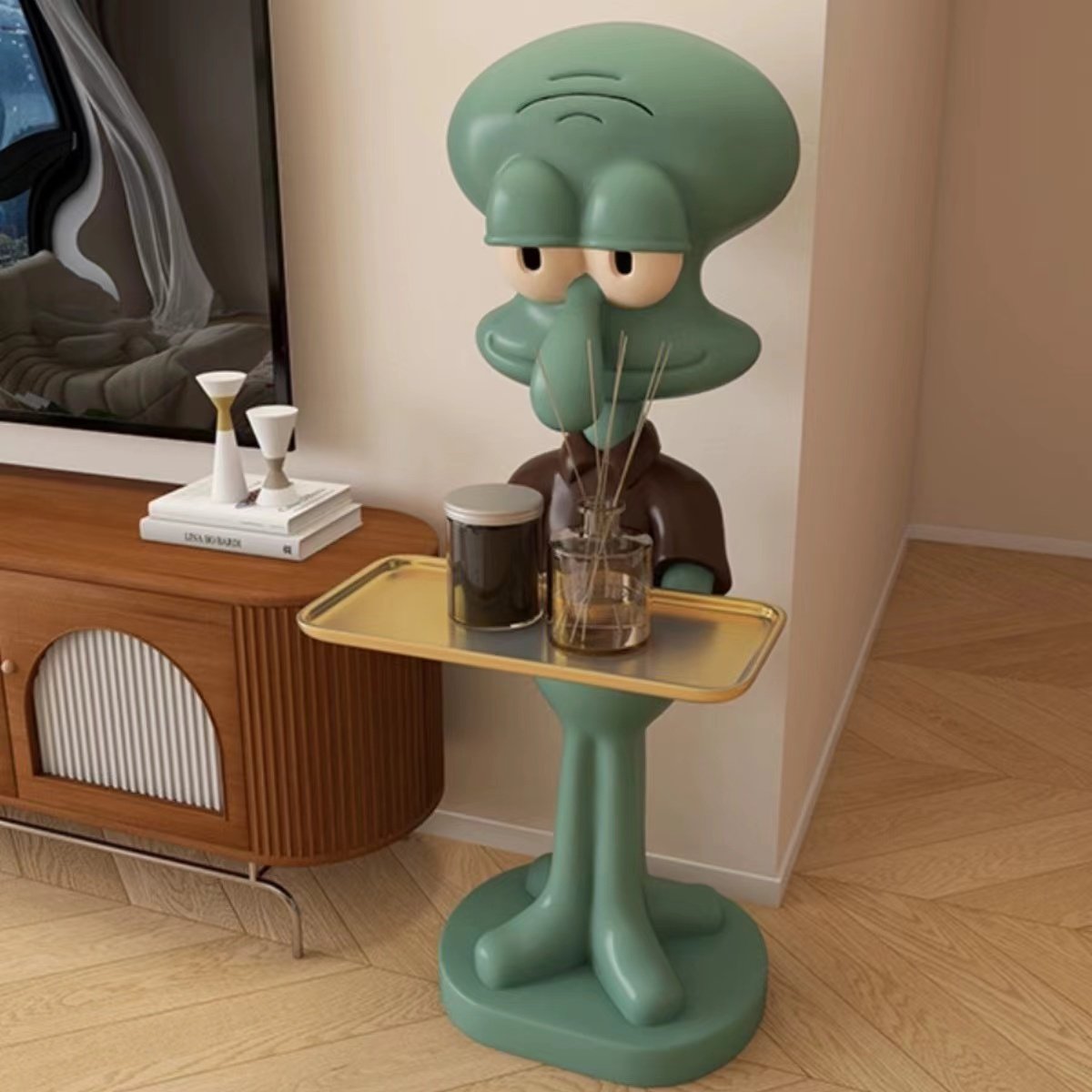 Squidward Indoor Decorative Furniture for Display Put Things on Display Artwork