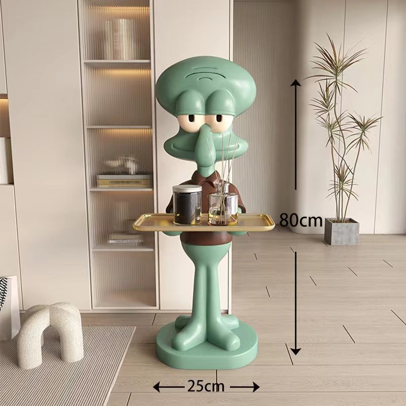 Squidward Indoor Decorative Furniture for Display Put Things on Display Artwork