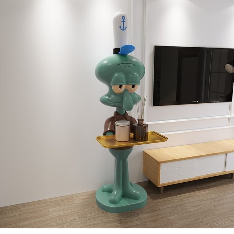 Squidward Indoor Decorative Furniture for Display Put Things on Display Artwork