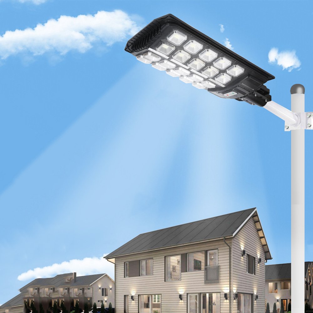 300W 400W 500W 800W 1000W China Outdoor Solar Street Lamp ABS Remote Control Waterproof Solar Powered Led Street Light