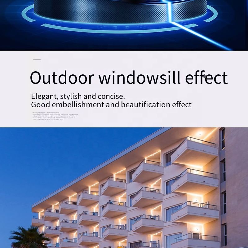 9W IP65 Waterproof Outdoor Aluminum LED Floodlight Multicolor Window Light Surrounding Landscape Lighting Window Surround