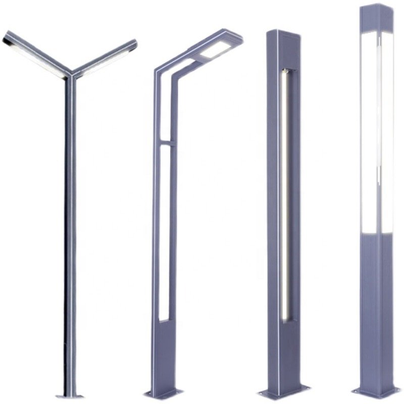 Aluminium Waterproof IP65 Pole Lamp Park Landscape Post Top Outdoor LED Garden Light