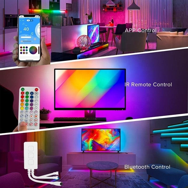 SP611E Blue Tooth Music Sync Controller Remote Control Dual Signal Output Pixel LED Controller for Addressable Strip Light
