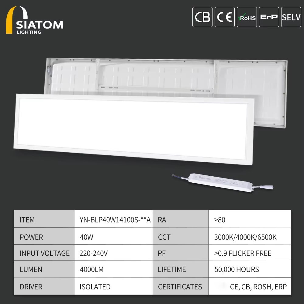 Super Bright 300X1200 Led Panel Light Backlit Celling Surface Mounted Office Commercial Lights