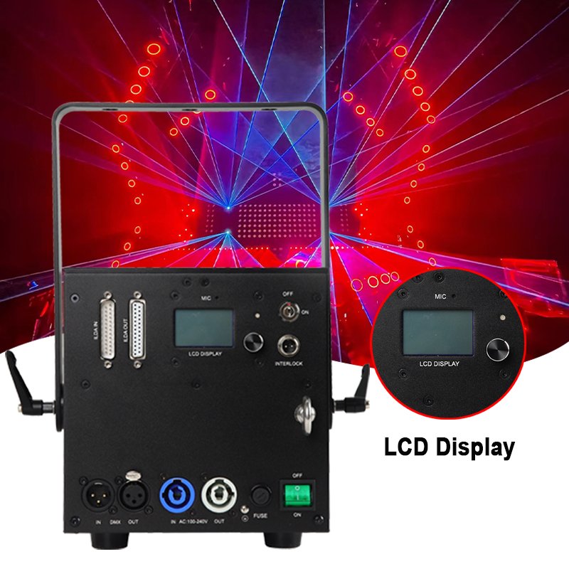 Grace 10W RGB 3in1 Laser Light Show Animation ILDA Disco DJ Night Clube Laser Light