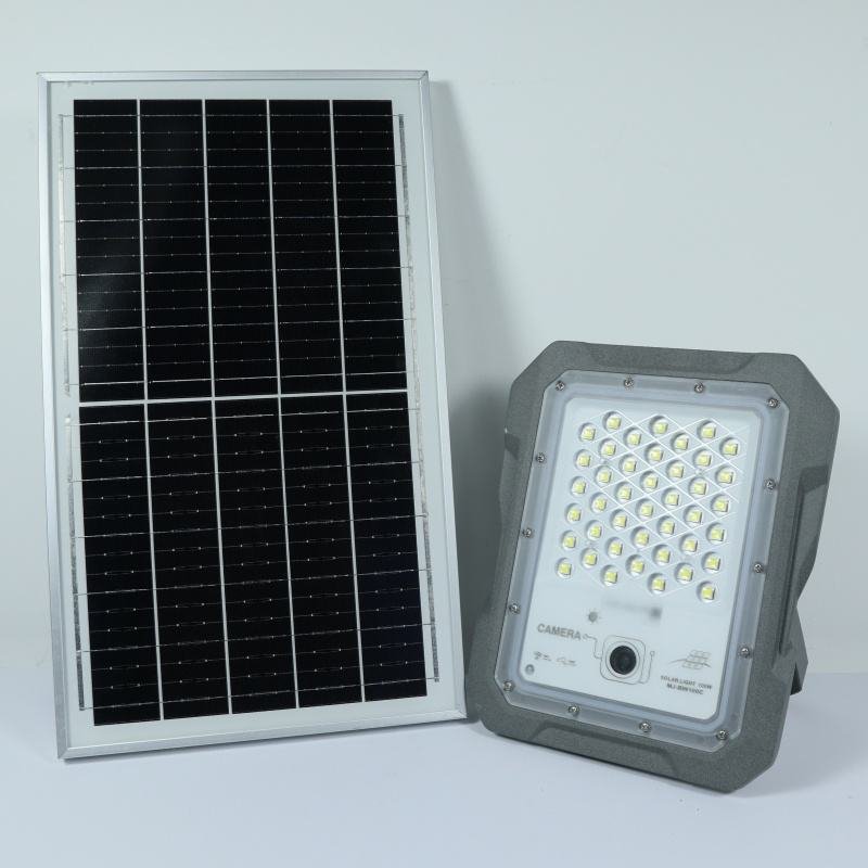Omsen New Trend Led Jardins Solar Led Street Lights Lamp Floodlight With Cctv Camera for Garden Farming Parking Lot