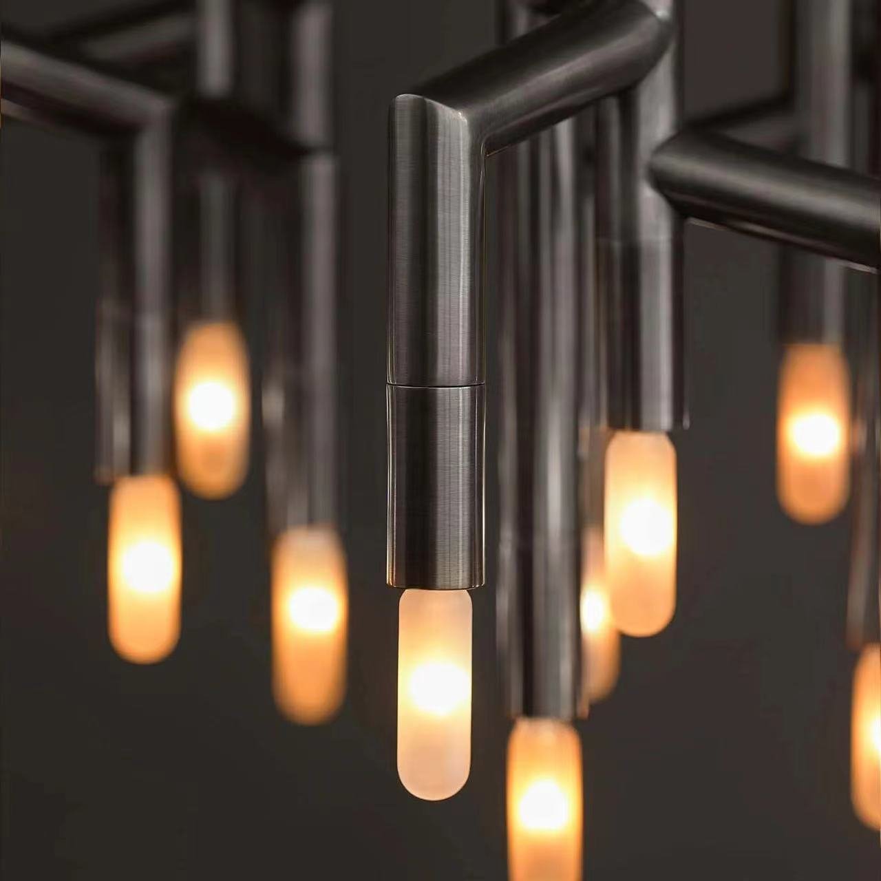 New Chandelier Post Modern Light Luxury Villa Staircase Restaurant Bar Decoration Tree Branch Living Room Lamps