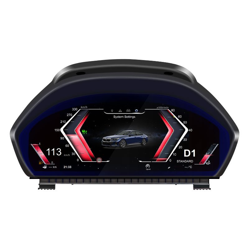 Navihua Car Dashboard Panel Speedometer Virtual Instrument Digital Cluster for BMW 3 Series F34 2013-2017