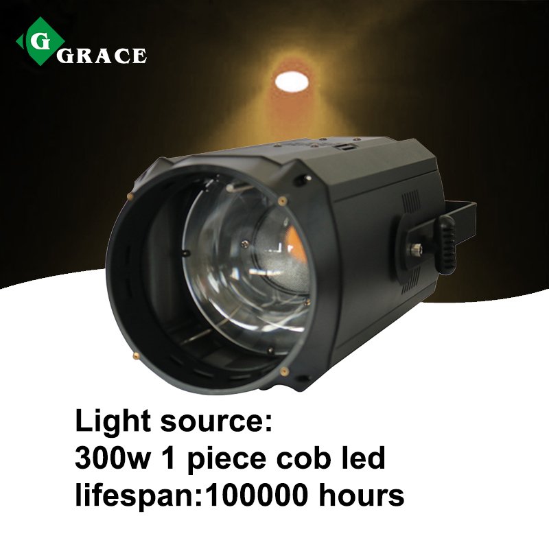 Grace 300W LED Cool White Zoom COB Stage Light
