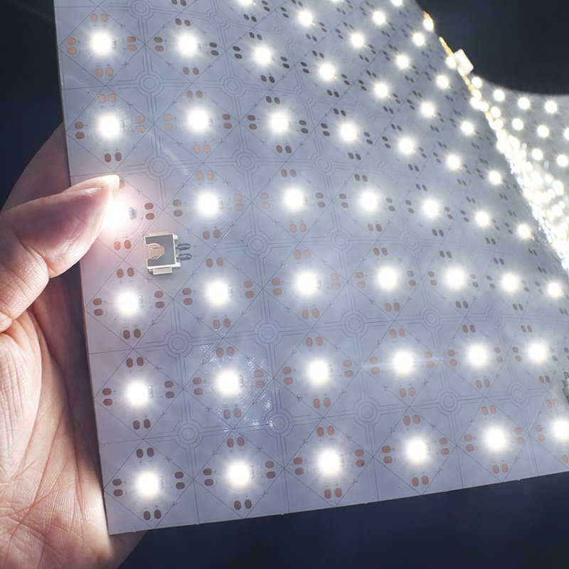 6000K Cold White LED Light Sheets DC24V 490mm 245mm Size for Marble Countertops