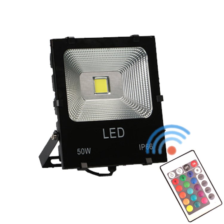 Led Cob 50W 100W 200W 15 Watt 12V 24V Dc 10W Ip65 Waterproof Garden Landscape Light Outdoor Rgbw Rgb Flood Lights With Control