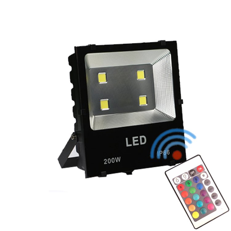 Led Cob 50W 100W 200W 15 Watt 12V 24V Dc 10W Ip65 Waterproof Garden Landscape Light Outdoor Rgbw Rgb Flood Lights With Control